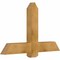 Ekena Millwork Eugene Rough Sawn Timber Gable Bracket, Western Red Cedar, 48"W x 30"H x 4"D x 6"F, 15/12 Pitch GBW048X30X0406EUG00RWR - alternate 2